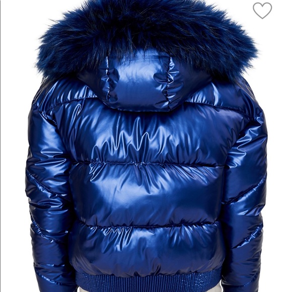 NWT NOIZE Quilted Bomber Jacket, Electric Blue